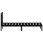 vidaXL Estructura de cama de madera maciza de pino negro 90x200 cm vidaXL Estructura de cama de madera maciza de pino negro 90x200 cm