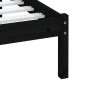 vidaXL Estructura de cama de madera maciza de pino negro 90x200 cm vidaXL Estructura de cama de madera maciza de pino negro 90x200 cm
