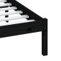 vidaXL Estructura de cama de madera maciza de pino negro 140x190 cm