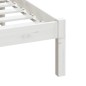 vidaXL Estructura de cama de madera maciza de pino blanco 160x200 cm vidaXL Estructura de cama de madera maciza de pino blanco 160x200 cm
