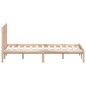 vidaXL Estructura de cama de matrimonio madera maciza 120x190 cm vidaXL Estructura de cama de matrimonio madera maciza 120x190 cm