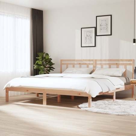 vidaXL Estructura de cama de madera maciza de pino 160x200 cm