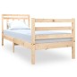 vidaXL Estructura de cama individual pequeña madera maciza 75x190 cm vidaXL Estructura de cama individual pequeña madera maciza 75x190 cm