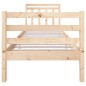 vidaXL Estructura de cama individual pequeña madera maciza 75x190 cm vidaXL Estructura de cama individual pequeña madera maciza 75x190 cm