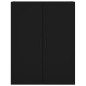 vidaXL Aparador alto madera contrachapada negro 69,5x34x180 cm vidaXL Aparador alto madera contrachapada negro 69,5x34x180 cm