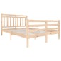 vidaXL Estructura de cama madera maciza 140x200 cm vidaXL Estructura de cama madera maciza 140x200 cm