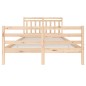 vidaXL Estructura de cama madera maciza 140x200 cm vidaXL Estructura de cama madera maciza 140x200 cm