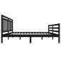 vidaXL Estructura de cama de madera maciza negra 160x200 cm vidaXL Estructura de cama de madera maciza negra 160x200 cm