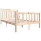 vidaXL Estructura de cama madera maciza 4FT pequeña doble 120x190 cm vidaXL Estructura de cama madera maciza 4FT pequeña doble 120x190 cm