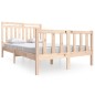 vidaXL Estructura de cama doble de madera maciza 4FT6 135x190 cm vidaXL Estructura de cama doble de madera maciza 4FT6 135x190 cm