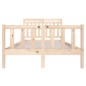 vidaXL Estructura de cama doble de madera maciza 4FT6 135x190 cm vidaXL Estructura de cama doble de madera maciza 4FT6 135x190 cm