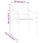 vidaXL Juego de comedor para jardín 5 piezas madera maciza de teca vidaXL Juego de comedor para jardín 5 piezas madera maciza de teca