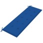 vidaXL Banco Batavia con cojín azul real madera maciza de teca 150 cm vidaXL Banco Batavia con cojín azul real madera maciza de teca 150 cm