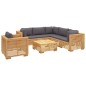vidaXL Juego muebles de jardín 7 piezas y cojines madera maciza teca vidaXL Juego muebles de jardín 7 piezas y cojines madera maciza teca
