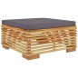 vidaXL Juego muebles de jardín 7 piezas y cojines madera maciza teca vidaXL Juego muebles de jardín 7 piezas y cojines madera maciza teca