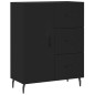 vidaXL Aparador alto madera contrachapada negro 69,5x34x180 cm vidaXL Aparador alto madera contrachapada negro 69,5x34x180 cm