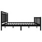 vidaXL Estructura de cama de madera maciza negra 150x200 cm vidaXL Estructura de cama de madera maciza negra 150x200 cm