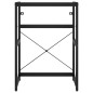vidaXL Estructura de baño con lavabo incorporado hierro negro vidaXL Estructura de baño con lavabo incorporado hierro negro