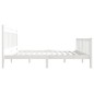 vidaXL Estructura de cama de madera maciza blanca 140x200 cm vidaXL Estructura de cama de madera maciza blanca 140x200 cm