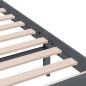 vidaXL Estructura de cama de madera maciza gris 100x200 cm vidaXL Estructura de cama de madera maciza gris 100x200 cm