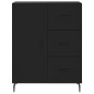 vidaXL Aparador alto madera contrachapada negro 69,5x34x180 cm vidaXL Aparador alto madera contrachapada negro 69,5x34x180 cm
