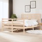 vidaXL Estructura de cama madera maciza 4FT pequeña doble 120x190 cm vidaXL Estructura de cama madera maciza 4FT pequeña doble 120x190 cm