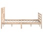 vidaXL Estructura de cama madera maciza 4FT pequeña doble 120x190 cm vidaXL Estructura de cama madera maciza 4FT pequeña doble 120x190 cm