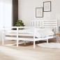 vidaXL Estructura de cama de madera maciza doble 135x190 cm vidaXL Estructura de cama de madera maciza doble 135x190 cm