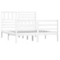 vidaXL Estructura de cama de madera maciza doble 135x190 cm vidaXL Estructura de cama de madera maciza doble 135x190 cm