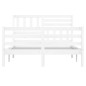 vidaXL Estructura de cama de madera maciza doble 135x190 cm vidaXL Estructura de cama de madera maciza doble 135x190 cm