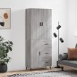 vidaXL Aparador alto madera contrachapada gris sonoma 69,5x34x180 cm vidaXL Aparador alto madera contrachapada gris sonoma 69,5x34x180 cm