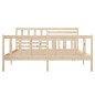 vidaXL Estructura de cama de matrimonio madera maciza 4FT6 135x190 cm