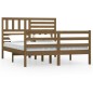vidaXL Estructura de cama madera maciza marrón miel 140x200 cm vidaXL Estructura de cama madera maciza marrón miel 140x200 cm
