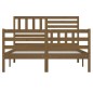 vidaXL Estructura de cama madera maciza marrón miel 140x200 cm vidaXL Estructura de cama madera maciza marrón miel 140x200 cm