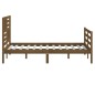 vidaXL Estructura de cama madera maciza marrón miel 140x200 cm vidaXL Estructura de cama madera maciza marrón miel 140x200 cm