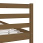 vidaXL Estructura de cama madera maciza marrón miel 140x200 cm vidaXL Estructura de cama madera maciza marrón miel 140x200 cm