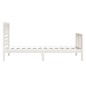 vidaXL Estructura de cama madera maciza blanco 75x190 cm vidaXL Estructura de cama madera maciza blanco 75x190 cm