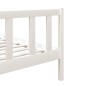 vidaXL Estructura de cama madera maciza blanco 75x190 cm vidaXL Estructura de cama madera maciza blanco 75x190 cm
