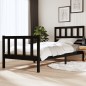vidaXL Estructura de cama madera maciza negro 90x200 cm