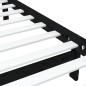 vidaXL Estructura de cama madera maciza negro 90x200 cm