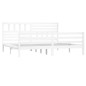 vidaXL Estructura de cama madera maciza blanco 200x200 cm vidaXL Estructura de cama madera maciza blanco 200x200 cm