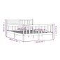 vidaXL Estructura de cama de madera maciza 160x200 cm vidaXL Estructura de cama de madera maciza 160x200 cm