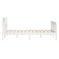 vidaXL Estructura de cama madera maciza blanca 120x200 cm