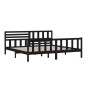 vidaXL Estructura de cama de madera maciza negra 200x200 cm vidaXL Estructura de cama de madera maciza negra 200x200 cm