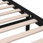 vidaXL Estructura de cama de madera maciza negra 200x200 cm vidaXL Estructura de cama de madera maciza negra 200x200 cm