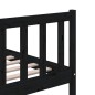 vidaXL Estructura de cama de madera maciza negra 200x200 cm vidaXL Estructura de cama de madera maciza negra 200x200 cm