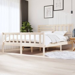 vidaXL Estructura de cama de madera maciza 180x200 cm