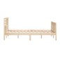 vidaXL Estructura de cama de madera maciza 180x200 cm vidaXL Estructura de cama de madera maciza 180x200 cm