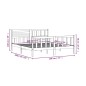 vidaXL Estructura de cama de madera maciza 180x200 cm vidaXL Estructura de cama de madera maciza 180x200 cm