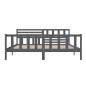 vidaXL Estructura de cama de madera maciza gris 200x200 cm vidaXL Estructura de cama de madera maciza gris 200x200 cm